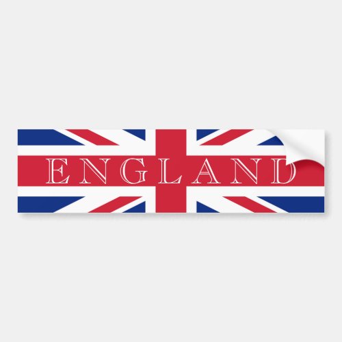 Union Jack Flag England bscnt Bumper Sticker