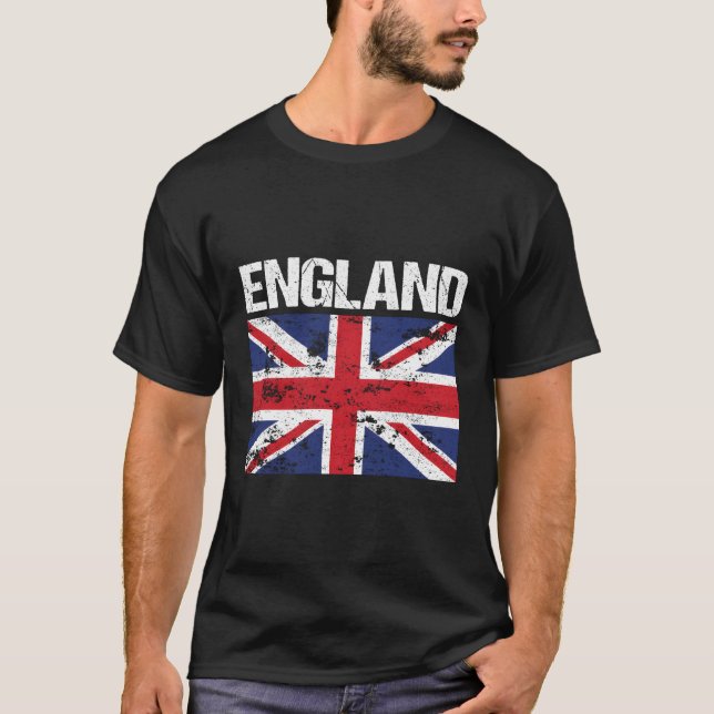 Union Jack Flag England Great Britain United Kingd T-Shirt (Front)
