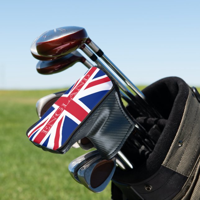 Union Jack Flag England pccn Golf Head Cover (In Situ)