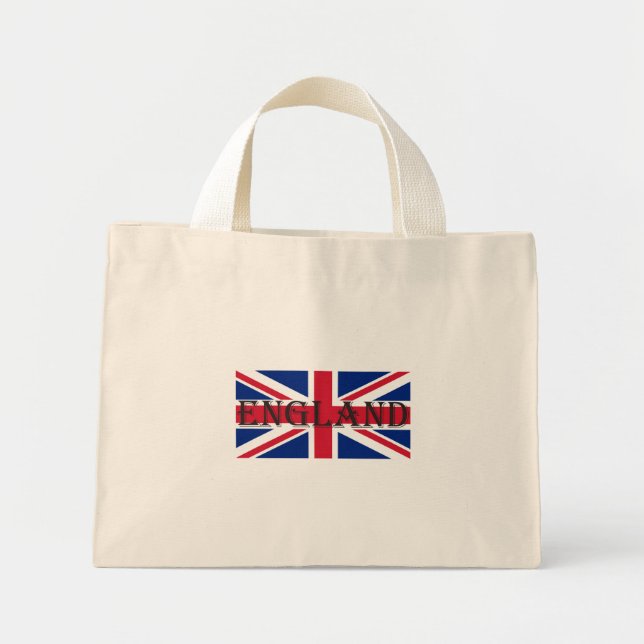 Union Jack Flag England ttt Mini Tote Bag (Front)