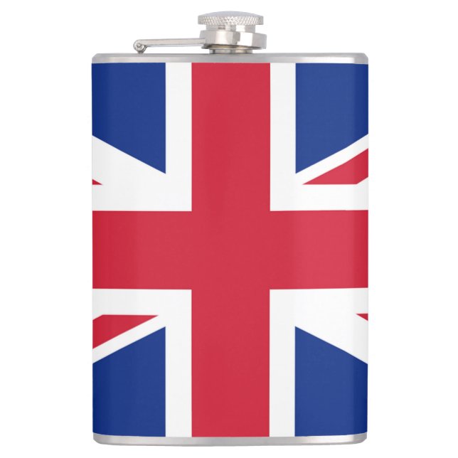 Union Jack Flag flacn Flask (Front)