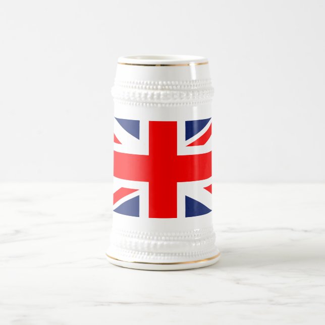 Union Jack Flag Gifts Beer Stein (Center)