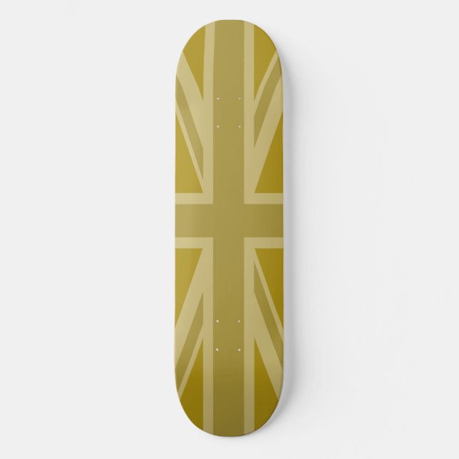 Union Jack/Flag Golds Skateboard (Front)