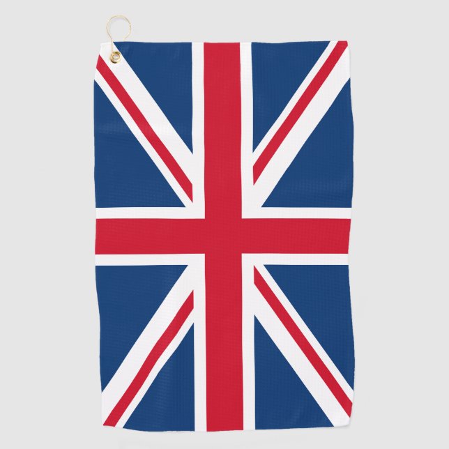 Union Jack Flag Golf Towel (Front)