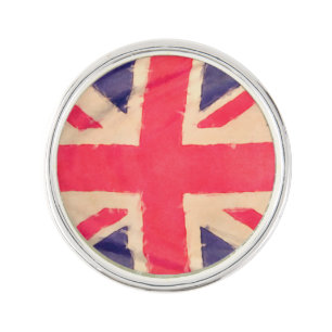 UNION JACK FLAG grunge Lapel Pin