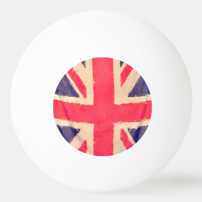 UNION JACK FLAG grunge Ping-Pong Ball (Back)
