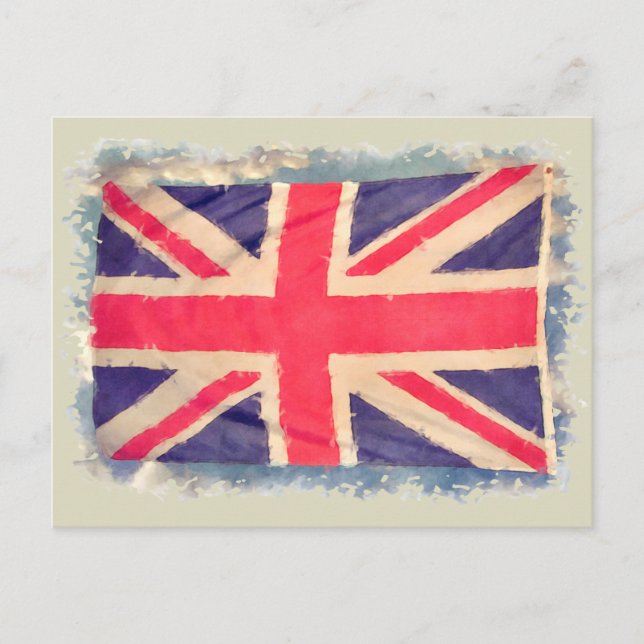 UNION JACK FLAG grunge Postcard (Front)