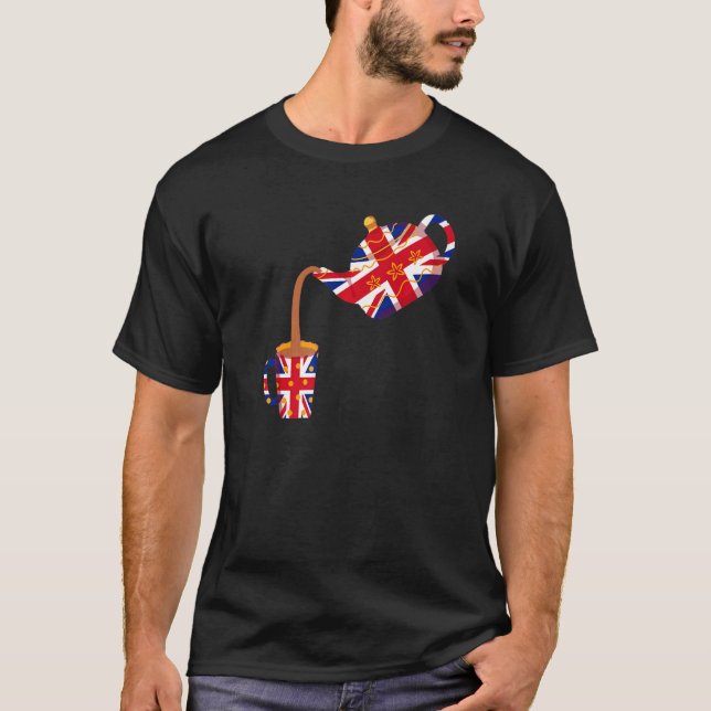 Union Jack Flag Idea For Kids & British Expats Wit T-Shirt (Front)