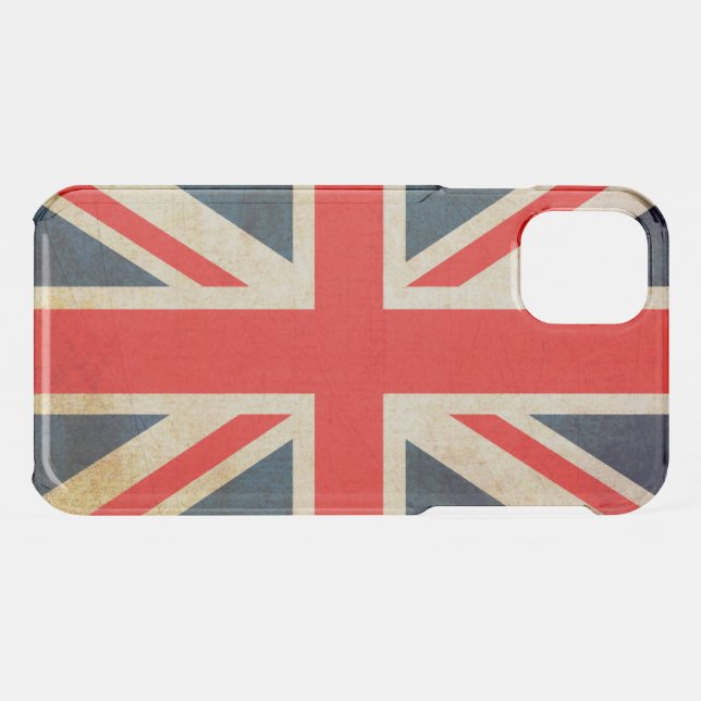 Union Jack Flag in Grunge Uncommon iPhone Case (Back (Horizontal))