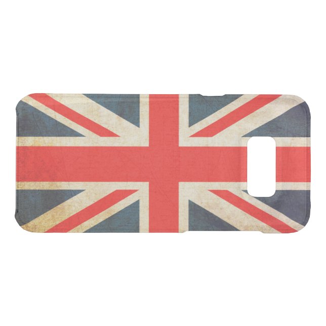 Union Jack Flag in Grunge Uncommon Samsung Galaxy Case (Back (Horizontal))