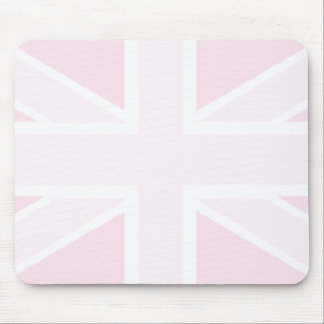 Union Jack Flag in Pink Mousepad