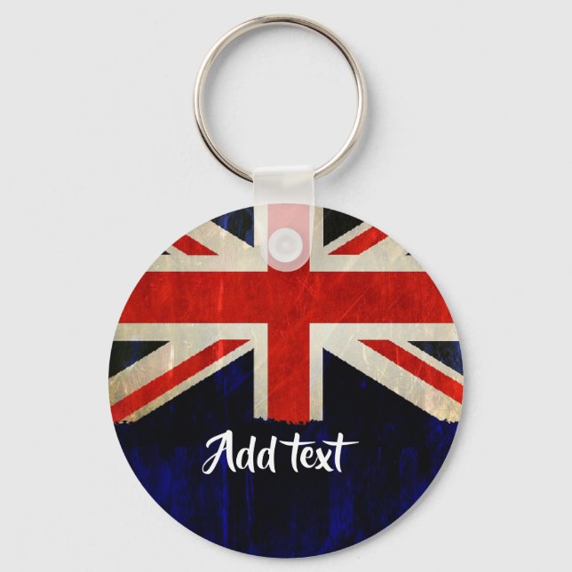 Union Jack flag Keychain (Front)