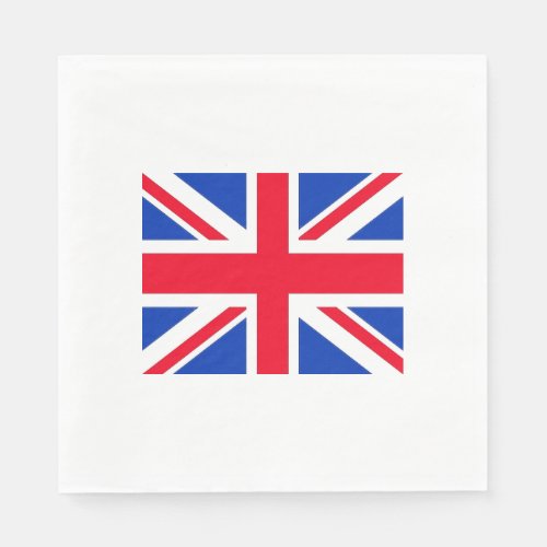 Union Jack Flag London Theme Party Paper Napkins