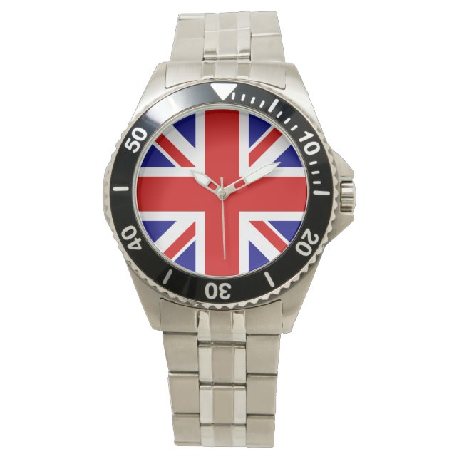 Union Jack Flag Men's Watch (Front)