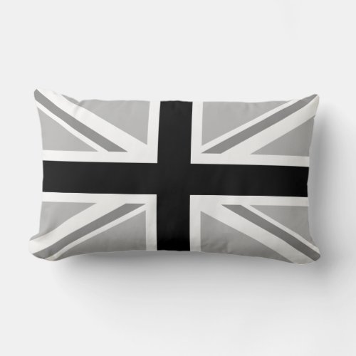 Union JackFlag Monochrome Lumbar Pillow