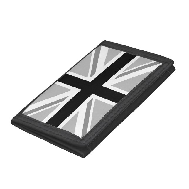 Union Jack/Flag Monochrome Tri-fold Wallet (Bottom)
