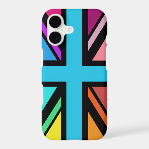 Union Jack/Flag Multicolored+Black Design iPhone 17 Case
