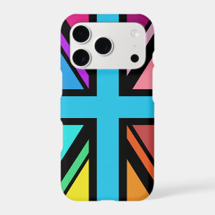 Union Jack/Flag Multicolored+Black Design iPhone 17 Pro Case