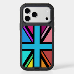 Union Jack/Flag Multicolored+Black Design iPhone 17 Pro Max Case