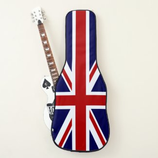 Union Jack Flag of Great Britain Guitar Case