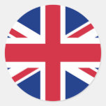 Union Jack flag of the UK - Authentic version Classic Round Sticker