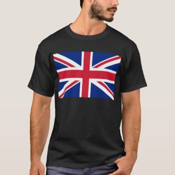 Union Jack Flag Of The Uk - Authentic Version T-shirt by Lonestardesigns2020 at Zazzle