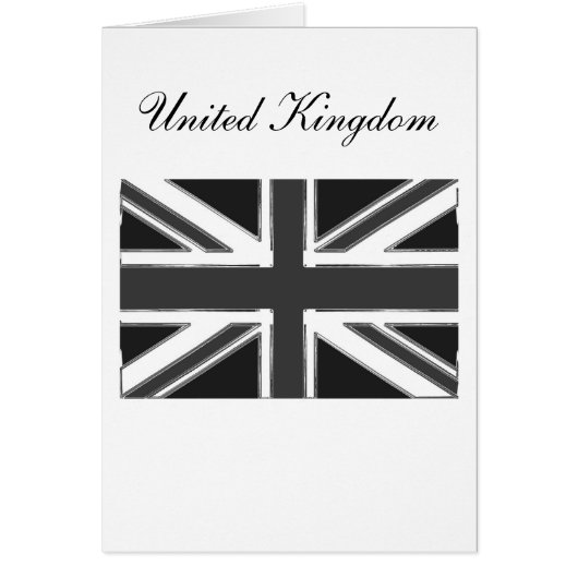 Union Jack flag of the UK - Chrome Cards (Front)