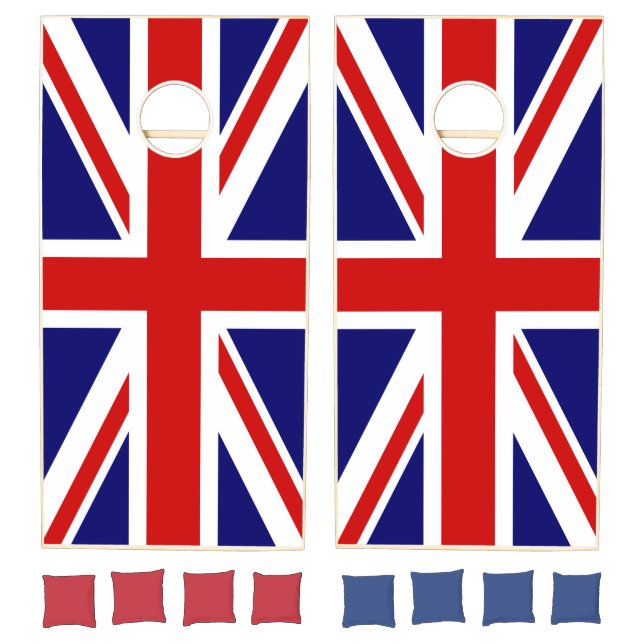 Union Jack Flag of the UK Cornhole Set (Set)