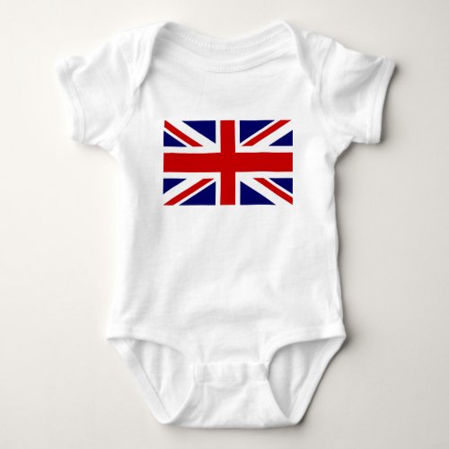 Union Jack Flag of the United Kingdom Baby Bodysuit