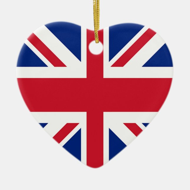Union Jack - Flag of the United Kingdom Ceramic Ornament (Front)