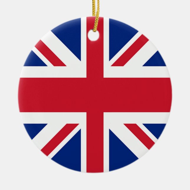 Union Jack - Flag of the United Kingdom Ceramic Ornament (Front)