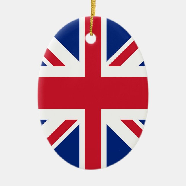 Union Jack - Flag of the United Kingdom Ceramic Ornament (Front)