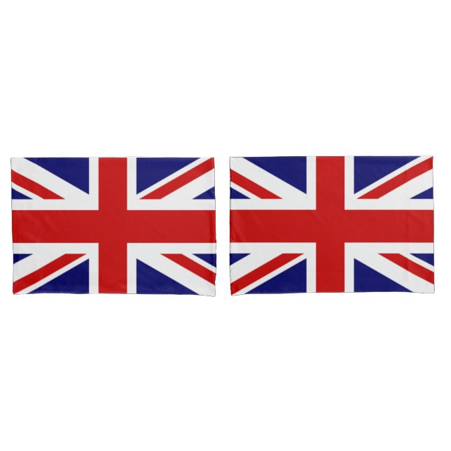 Union Jack Flag of the United Kingdom Pillow Case (Front-Set)
