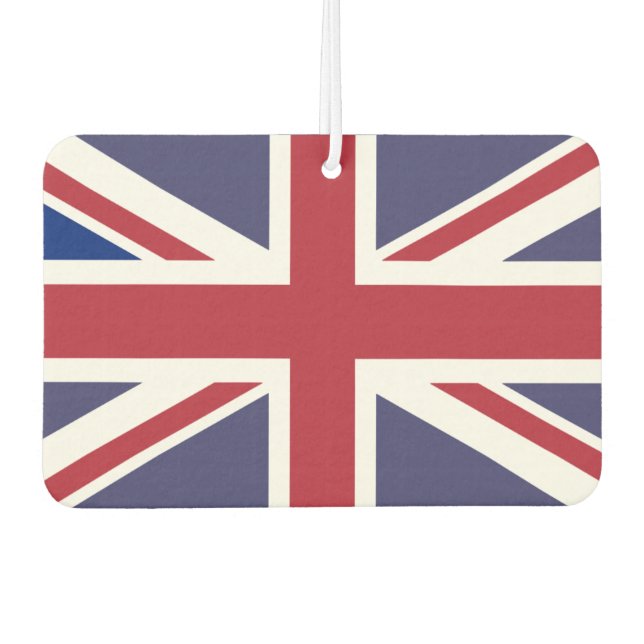 Union Jack Flag of UK Air Freshener (Front)