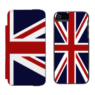 Union Jack Flag of UK Wallet Case For iPhone SE/5/5s