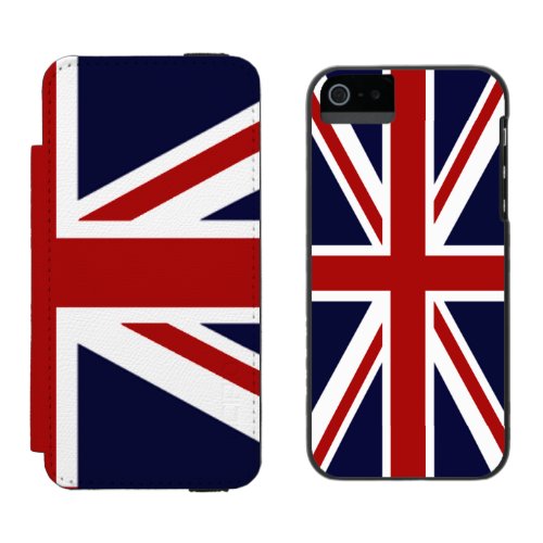 Union Jack Flag of UK Wallet Case For iPhone SE55s