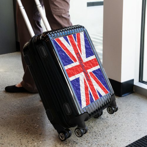 Union Jack Flag Personalised Luggage