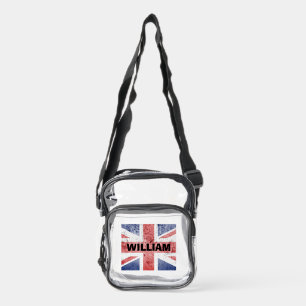 Union Jack Flag Personalized Cross Body Bag