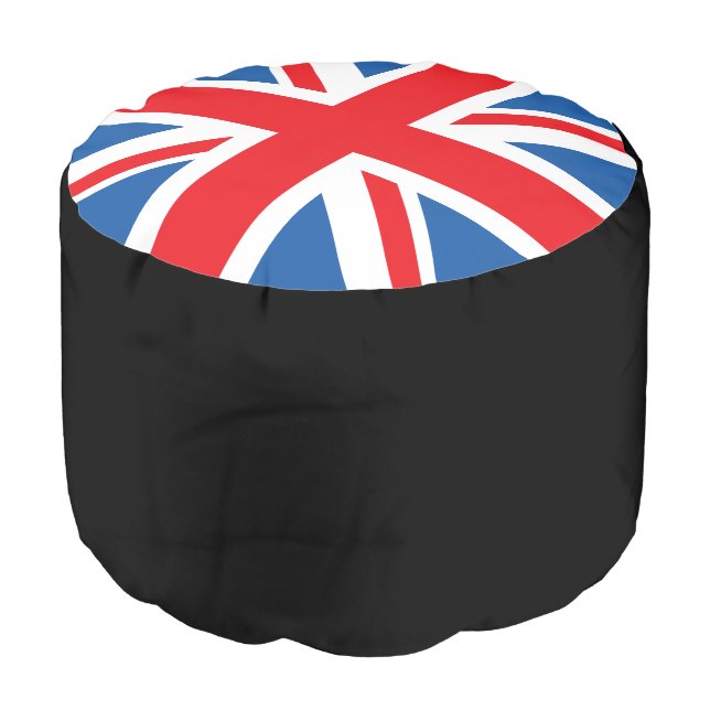 Union Jack/Flag Pouf (Angled Front)