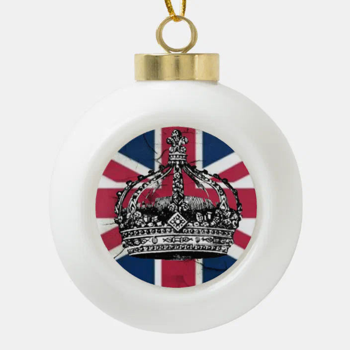 GRAPHICS & MORE Rustic Distressed United Kingdom British Flag Acrylic Christmas Tree Holiday Ornament