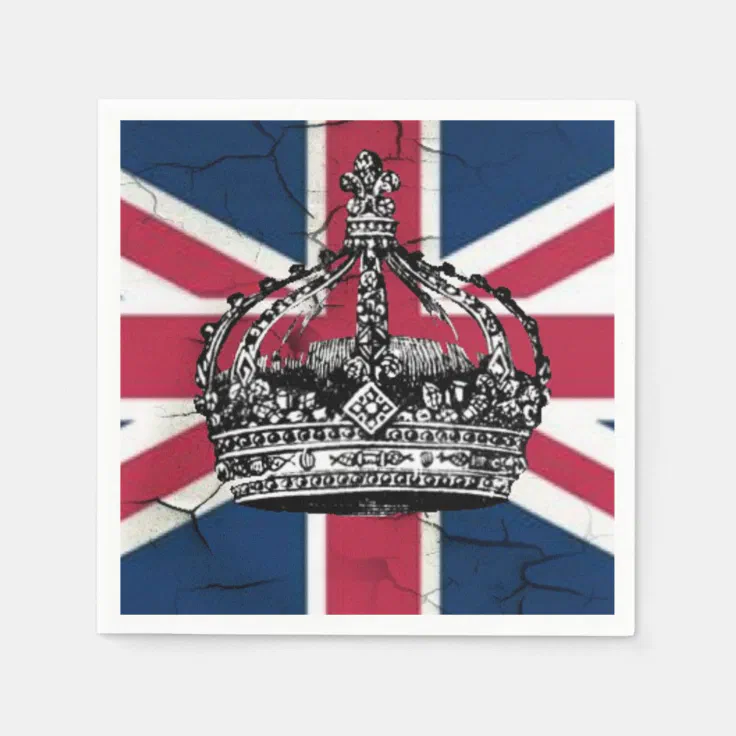 Union Jack Flag Queen of England Diamond Jubilee Napkins Zazzle