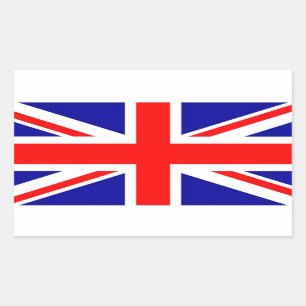 Union Jack flag Rectangular Sticker