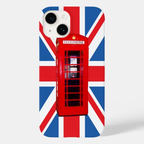 Union JackFlag  Red Phone Box Design Case_Mate iPhone 14 Case