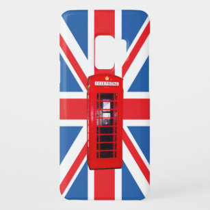 Union Jack/Flag & Red Phone Box Design Case-Mate Samsung Galaxy S9 Case