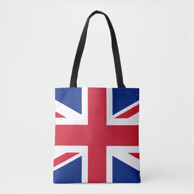 Union Jack Flag stcn Tote Bag (Front)