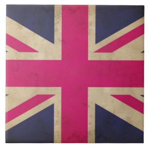 Union Jack Flag Tile/Trivet Ceramic Tile