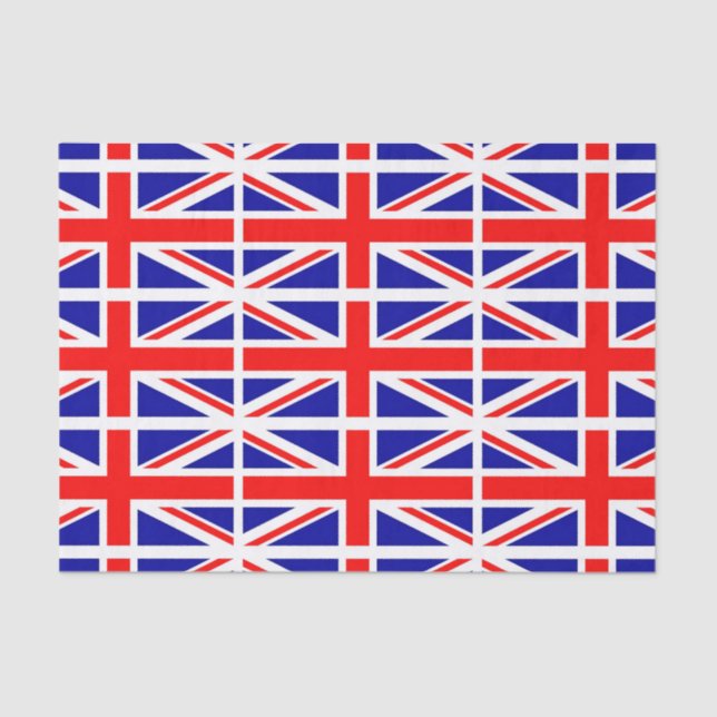 Union Jack flag Tissue Paper (Front)