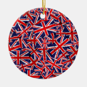 Union Jack Flag UK Flag British Flag Ceramic Ornament