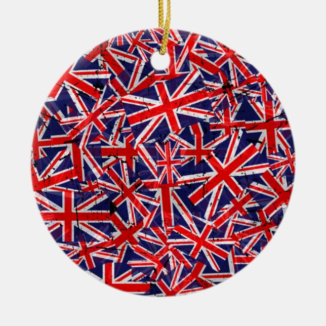 Union Jack Flag | UK Flag | British Flag |  Ceramic Ornament (Front)