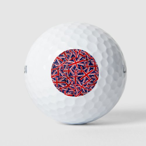 Union Jack Flag  UK Flag  British Flag    Golf Balls